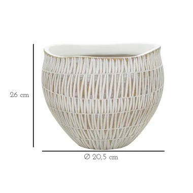 Cachepot StikY z żywicy 26X20,5 cm